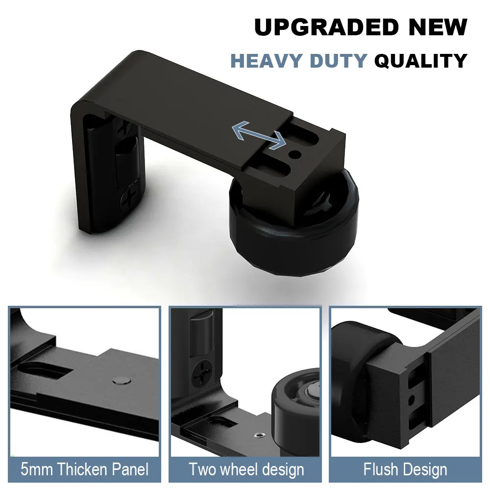 Panduan lantai pintu gudang, panduan pintu gudang geser yang dapat disesuaikan, panduan pintu pasang dinding, gaya Upgrade, lebar dapat disesuaikan