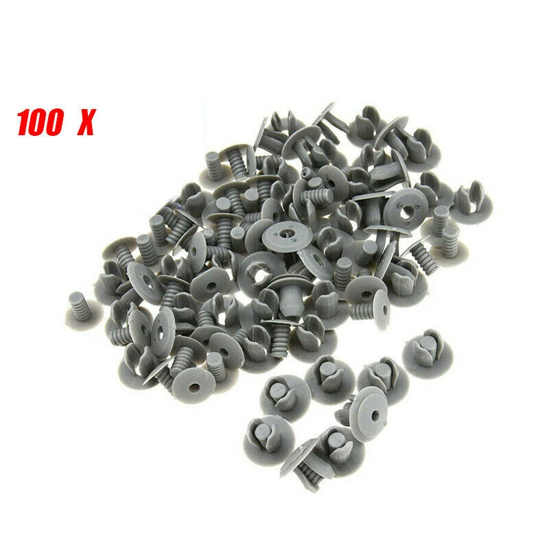 Set of 100 Pcs Bumper Clip Interior Trim Push Type Retainer 701867299 For VW T4 T5 Transporter