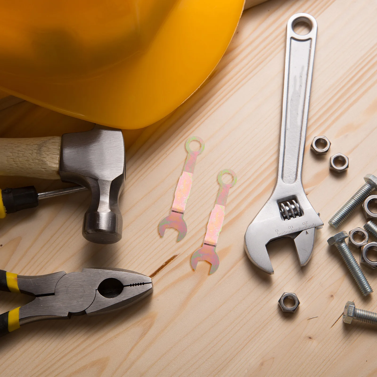 2 قطعة مفتاح الباب المنزلق 3/8 بوصة الذهبي أداة تعديل المدمجة لجيب الباب شماعات محاذاة إصلاح المفك خزانة أضعاف #2