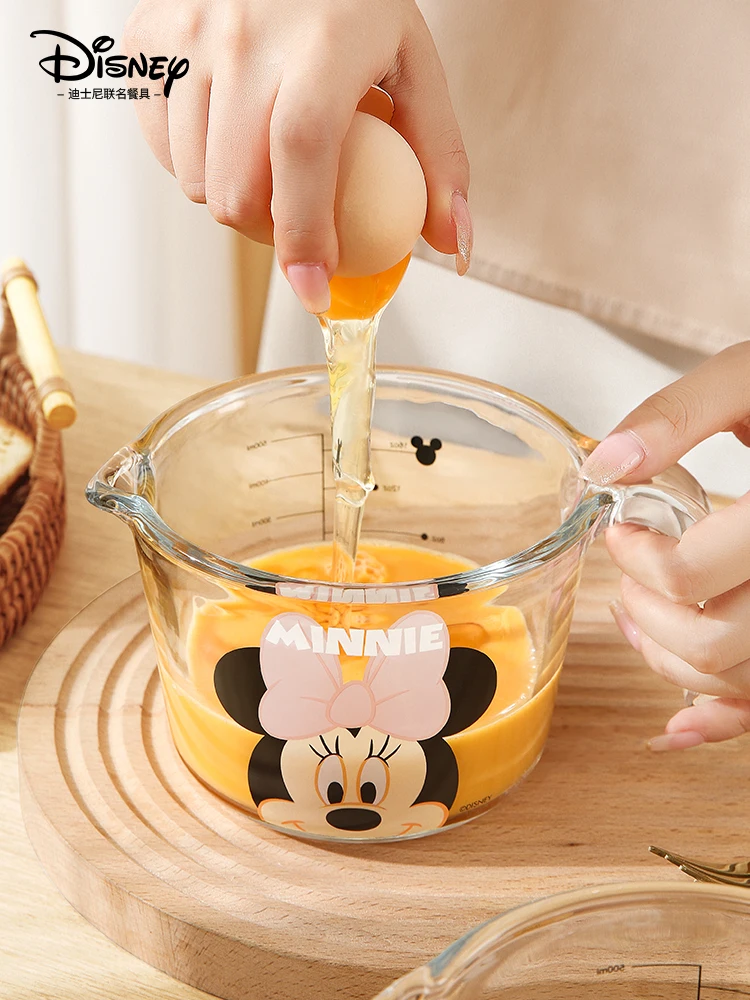 Disney Mickey Mouse Measuring Cartoon  Cup With Scale Resistant Household Milk Cup Food Grade Children Breakfast Boy Baking Tool