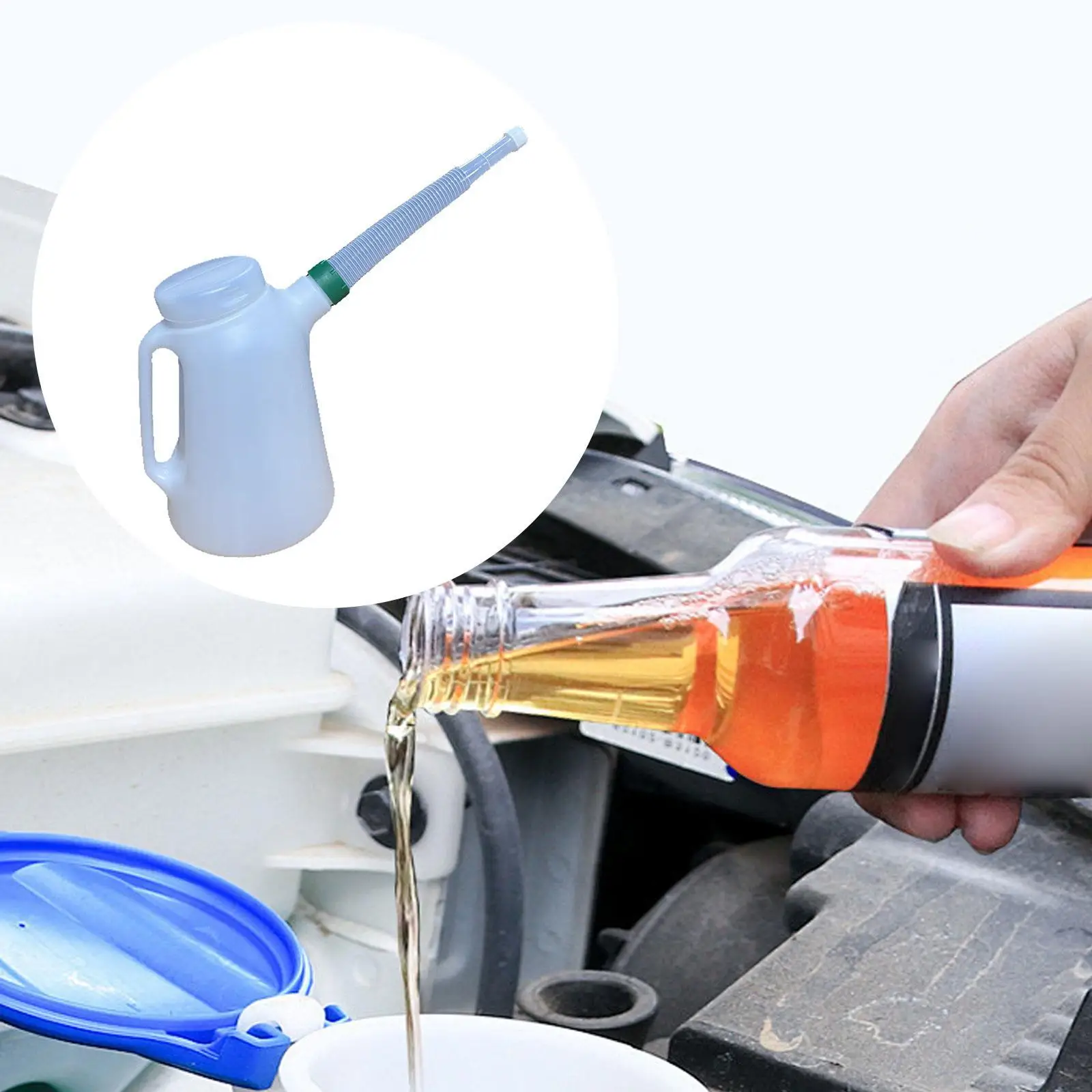 

Кувшин для измерения масла с крышкой Масляный горшок Кувшин для масла для автомобиля Автомобильный автомобиль