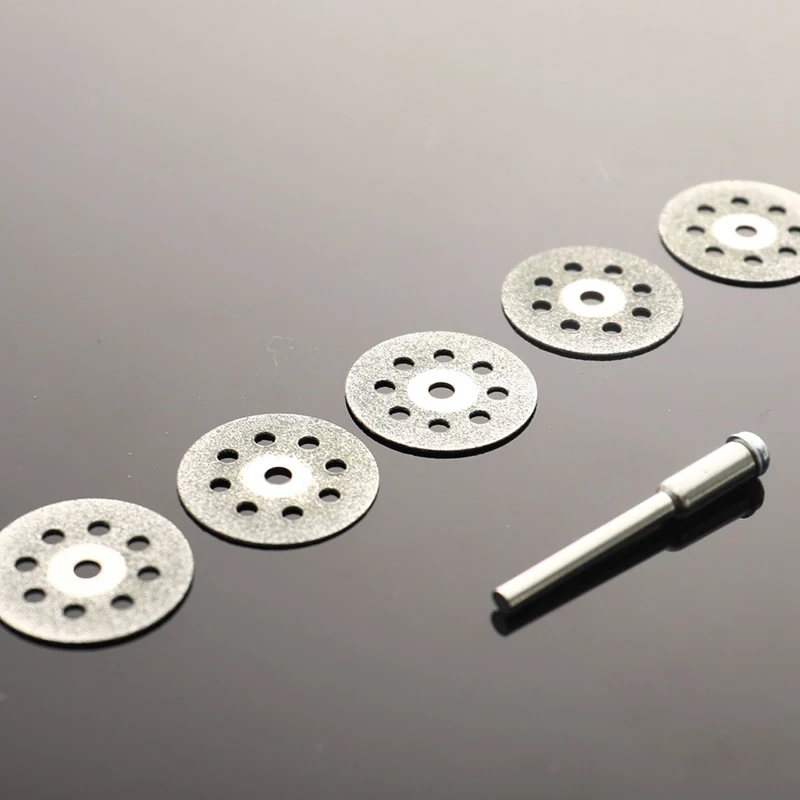 Dischi da taglio diamantati Set di lame per sega in metallo Mini lama per sega circolare HSS per utensili rotanti Ruote da taglio in resina Diamante 22mm