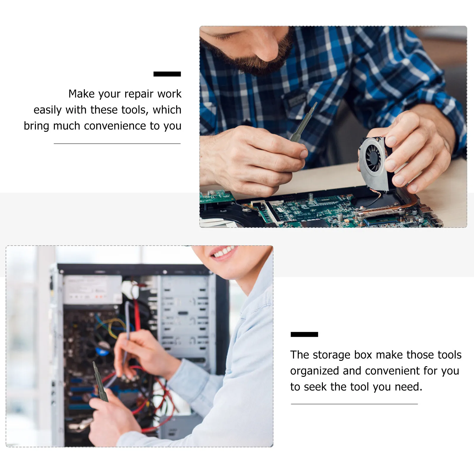 1Set Screwdriver Set Lightweight Portable Repair Tools for Mobile Devices Pc Watch Organized Storage Box Multi-Function