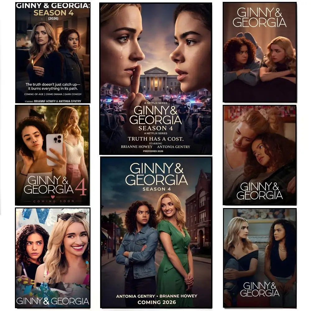 Family Drama Series G-Ginny Georgia Poster Artwork Self Adhesive Indoor Wall Hanging Room Decor Gift