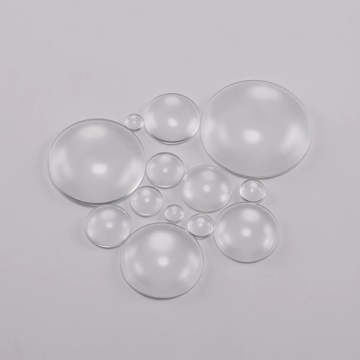 5-50Pcs 8-30mm Round Flat Back Clear Transparent Glass Cabochons Transparent Cabochon for DIY Jewelry Making Supplies image 4