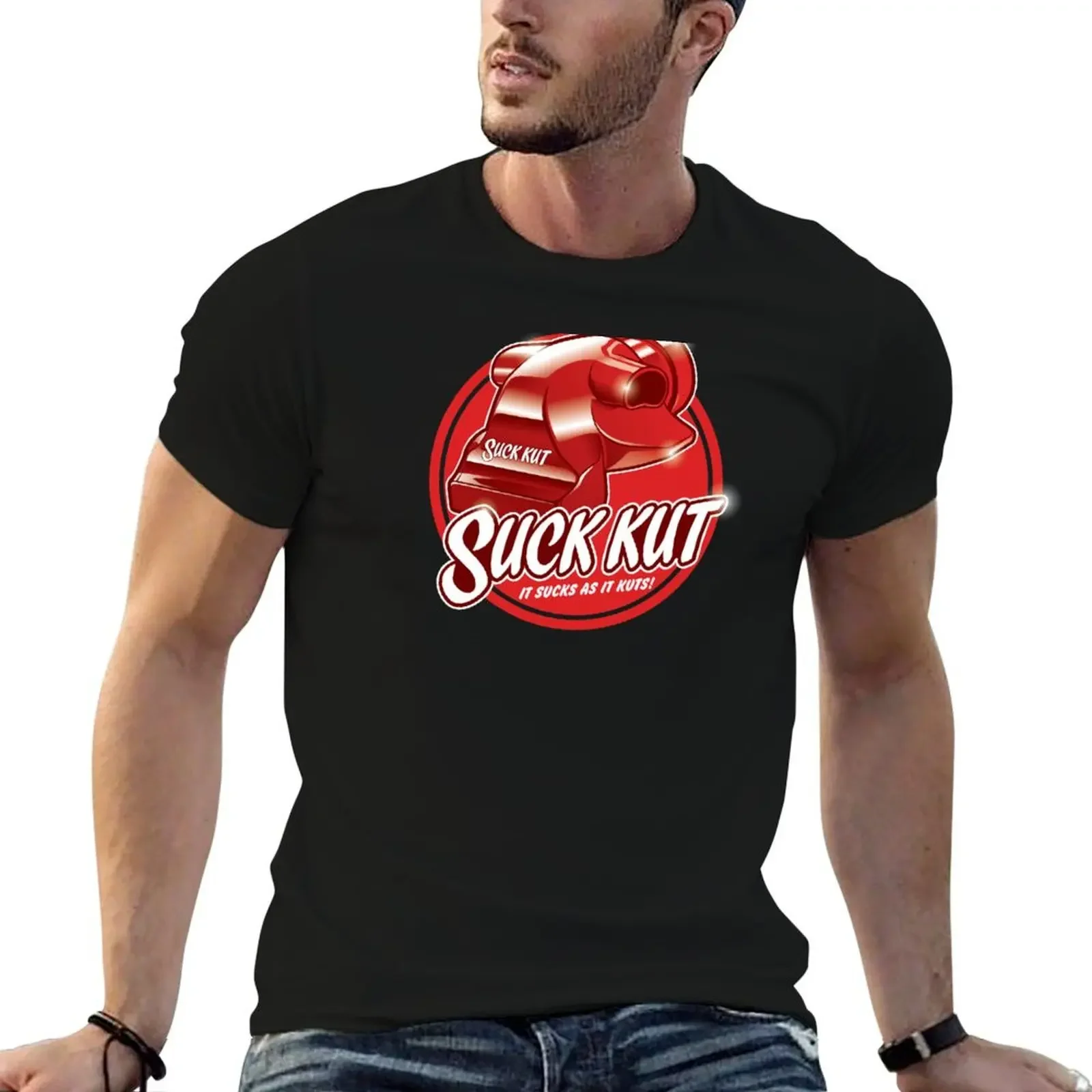 Wayne's world - Suck Kut T-Shirt custom t shirt graphics men workout shirt