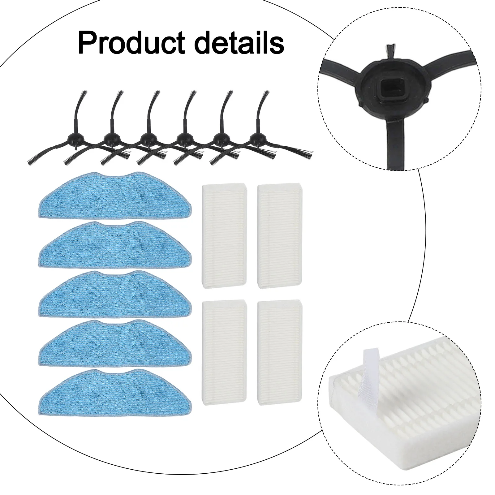 As Shown Vacuum Cleaner Parts Vacuum Cleaner Filters Appliance Replacement Pads Deep Cleaning Accessories For X-Plorer S135