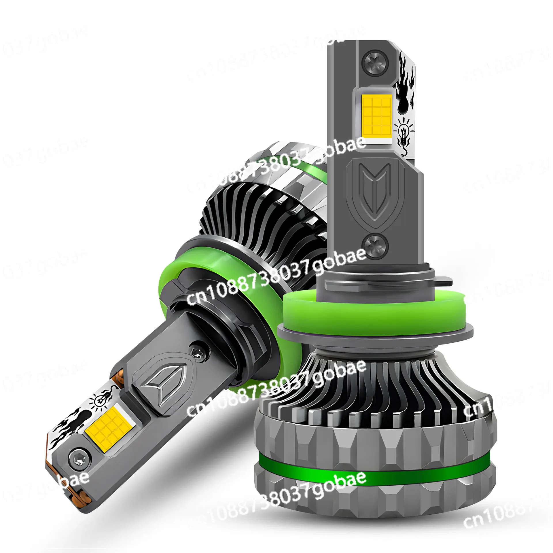 

Four copper tube 150W high power ledHeadlights H1H7H4H119005 front photo