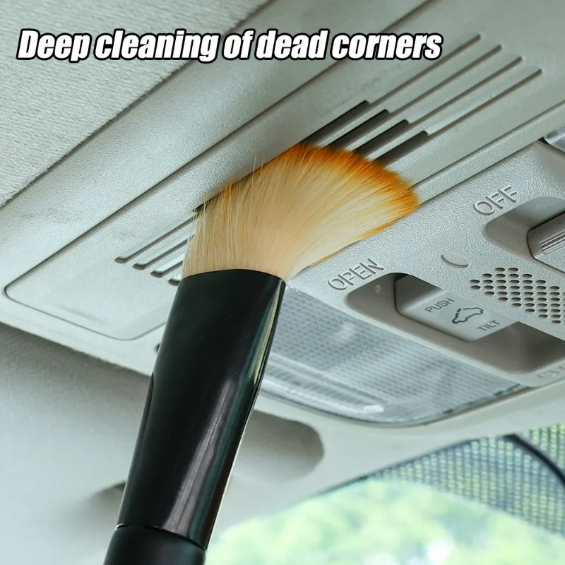 New Car Interior Detailing Cleaning Brush Tools Car Office Home Dashboard Air Outlet Dust Remover Plastic Brushes