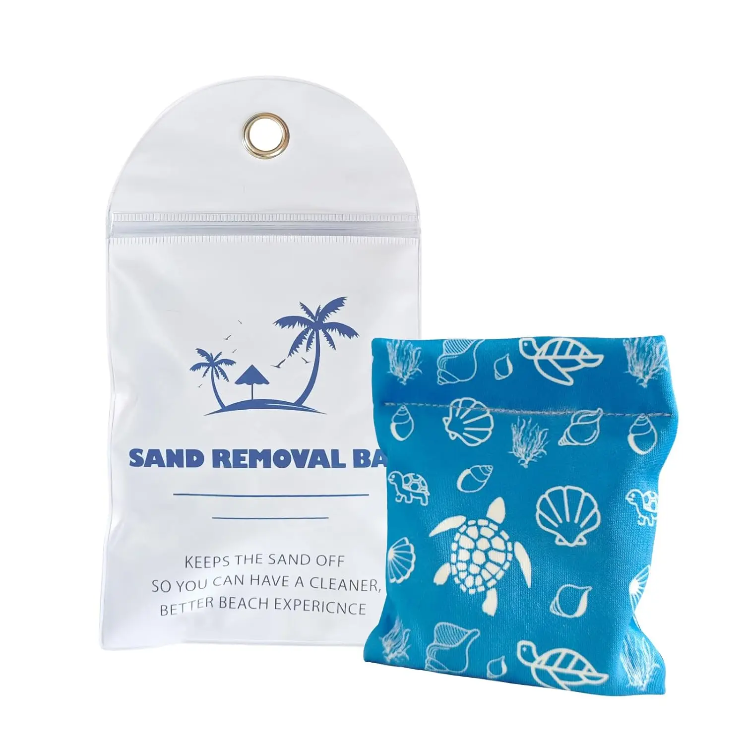 Sand Remover for Beach, Sand Removal Bag, Must Haves Gift for Beach Vacation Camping Travel Trip Talc-Free