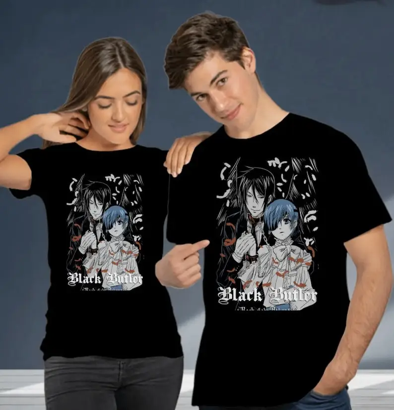 Unisex Black Butler Shirt, Sebastian T-Shirt, Kuroshitsuji