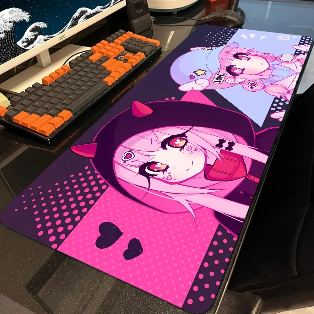 Alfombrilla de ratón A ARIIMAW con diseño de chica de Anime, accesorios para juegos, alfombrilla para teclado XXL Prime Gaming, alfombrilla acolchada de puntadas