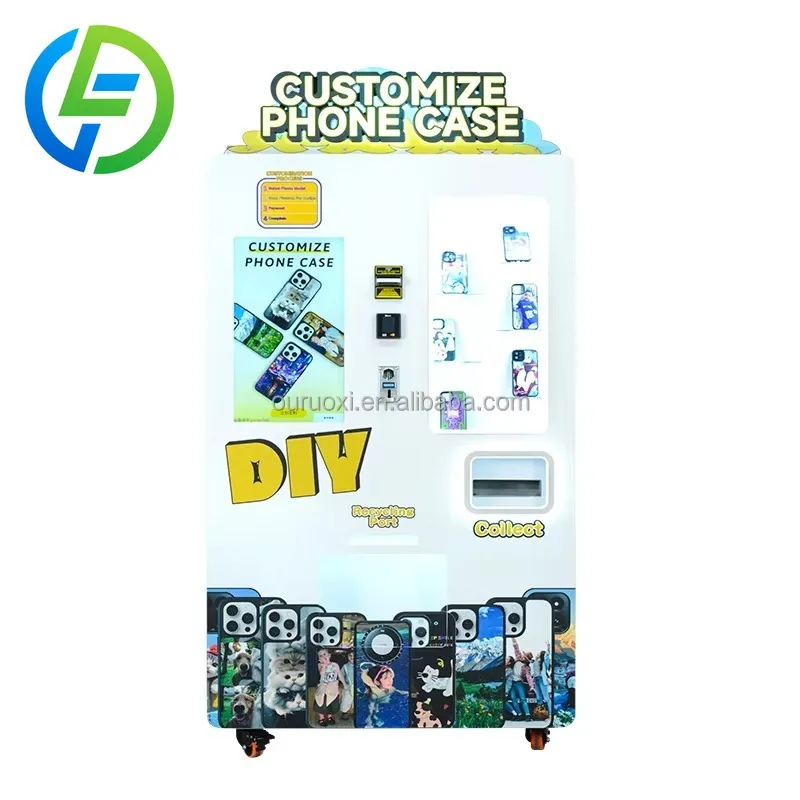FOODLINE Customized Innovative Vending Machines With Credit Card Payment System Self-Service Phone Case Printer Vending Machine