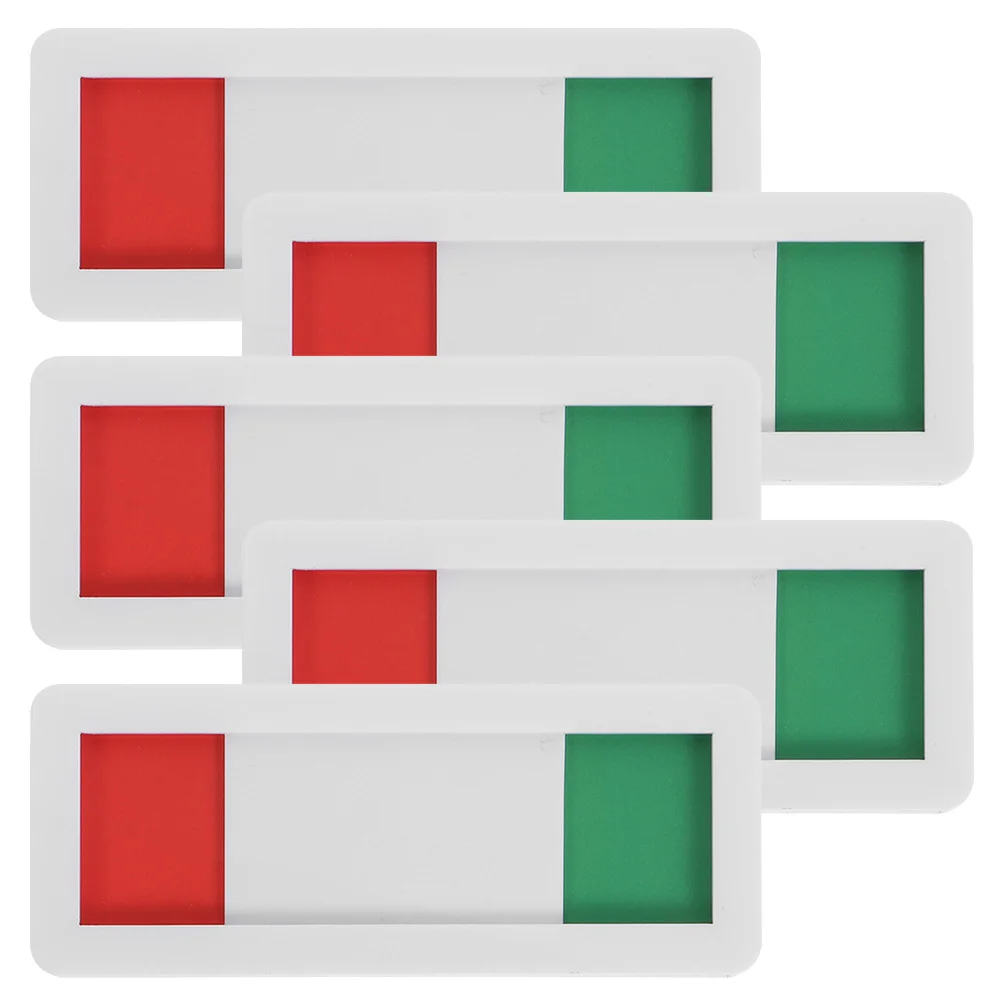 5 قطعة مكتب الخصوصية علامة الشريحة مؤشر الباب لغرفة الاجتماعات الأحمر الأخضر الاكريليك لافتة غرفة الاجتماعات استخدام رؤية واضحة #1