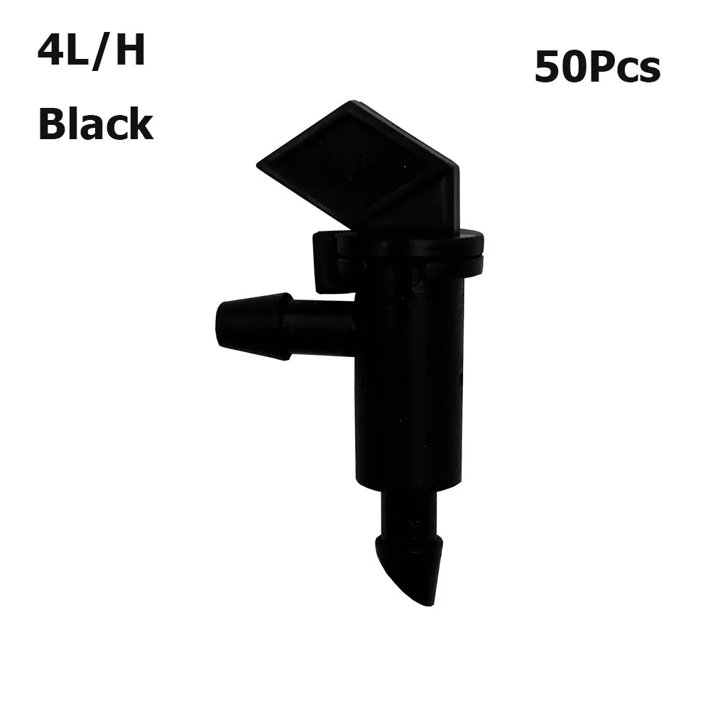 Plastic Garden Irrigation Drip Emitter 4L/H 8L/H 16L/H Barbed Connector Micro-Sprinkler Nozzle Detachable Adjustable