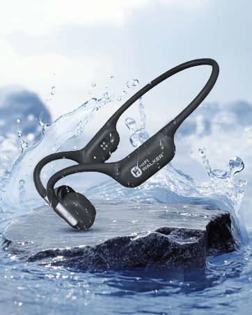 Knochenleitungskopfhörer mit 32GB Speicher, IPX8 wasserdichter Schwimm-MP3-Player, Bluetooth 6.0 kabelloses Headset mit Mikrofon – Detail 11