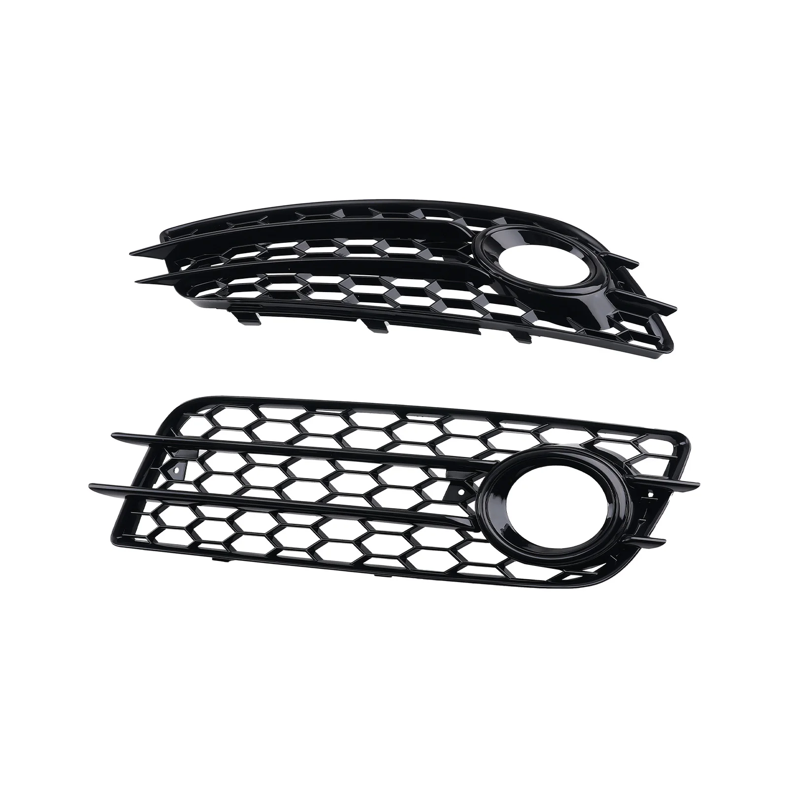 

Pair Front Bumper Fog Lamp Grille Cover for Audi A4 Base 2.0L DOHC 2008-2012
