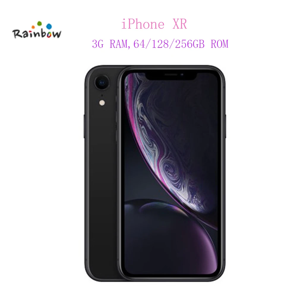 Разблокированный оригинальный Apple iPhone XR 6,1-дюймовый полностью ЖК-дисплей с жидкой сеткой, 4G Lte Apple-смартфон