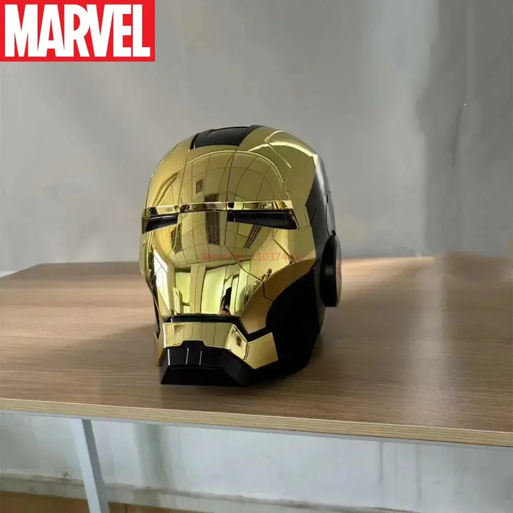 Marvel Iron Man Mk5 1:1 Electronic Helmet Automatoc Voice Control Avengers Mk5 Cosplay With Led Light Toy Close Ironman Gifts