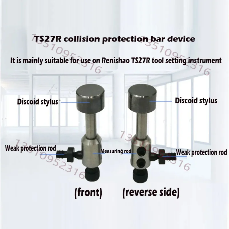 Cnc Renishao Ts27r Five-direction Tool Setting Instrument Disk-shaped Probe Weak Protection Rod Collision Device