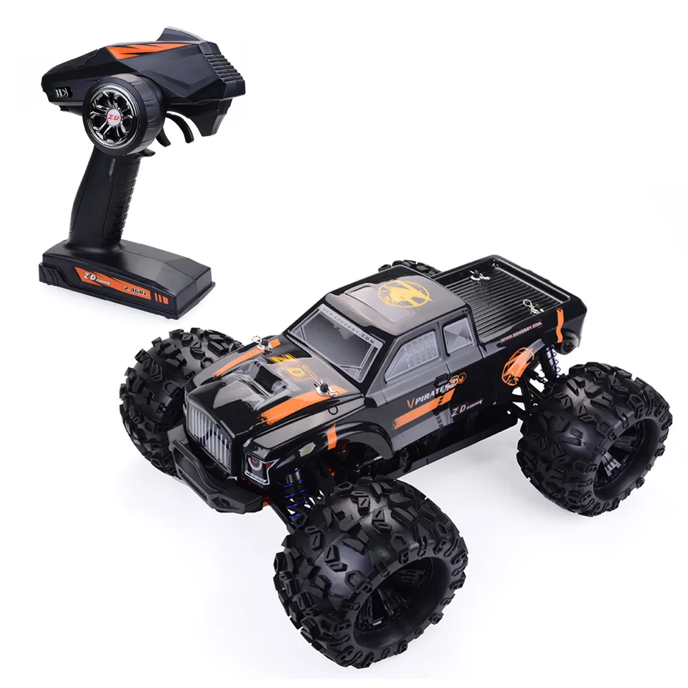 ZD Racing MT8 Pirates3 1/8 2.4G 4WD 90km/h Brushless Motor RC Car Monster Off-road Truck - Black