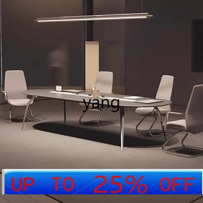 

LH conference long table simple modern oval small negotiation table and chair combination meeting room table