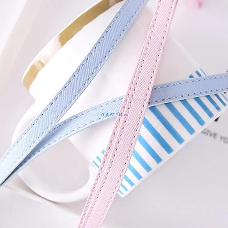 

D0UD Flowers PU Leather Bus Holder for Case Badge Retractable Neck Lanya