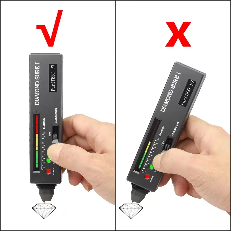 Imagem -02 - Eficiência Handheld Diamond Tester Verdadeiro e Falso Moissanite Alta Precisão Novo tipo Alta