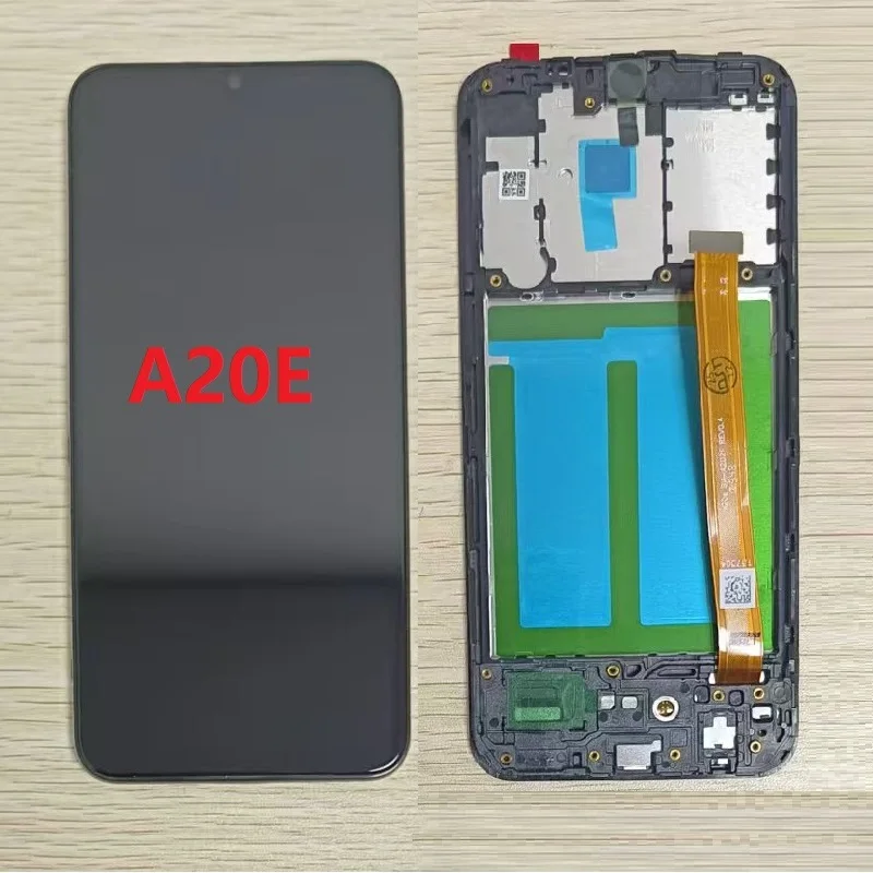 For Samsung Galaxy A20E SM-A202F Lcd Display Screen Touch Digitizer Assembly Frame Replacement A202F/DS A202K