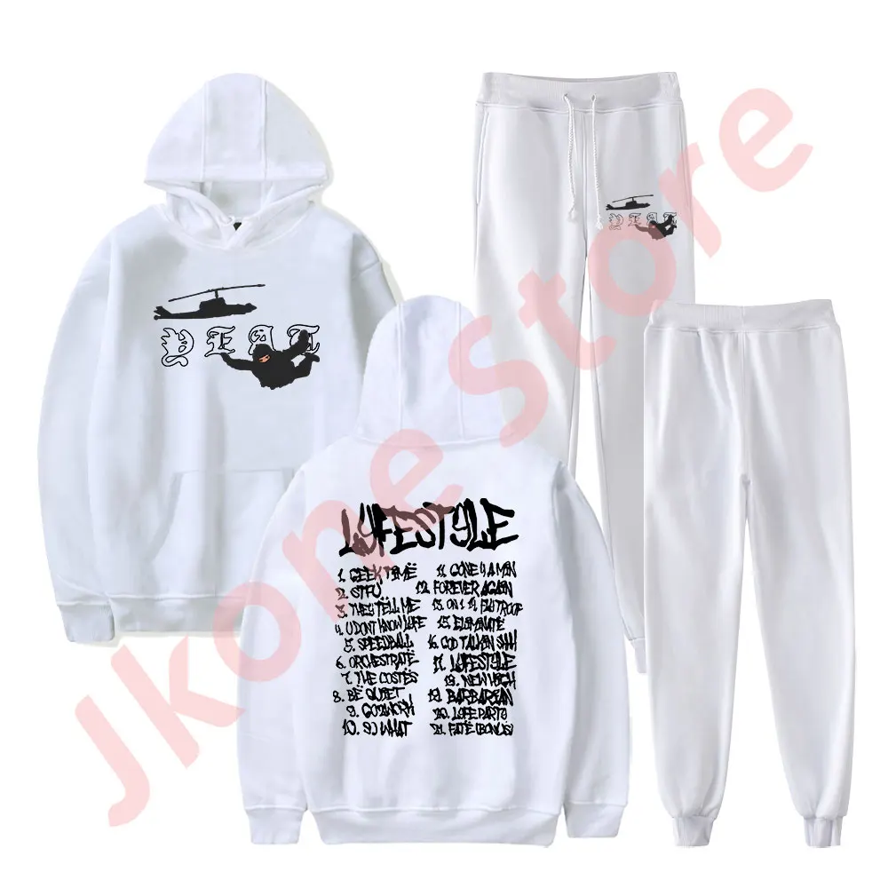 Yeat Lyfestyle Tracklist Merch Hoodies Jogger Pants Set Cosplay Women Men Fashion Streetwear Sweatshirts