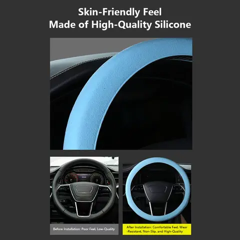10 best sales 16 inch steering wheel cover - №3