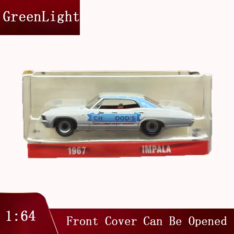 GreenLight 1:64 Scale 1967 IMPALA Front Cover Can Be Opened Alloy Simulation Car Model Collection Display Ornament Toy Gift