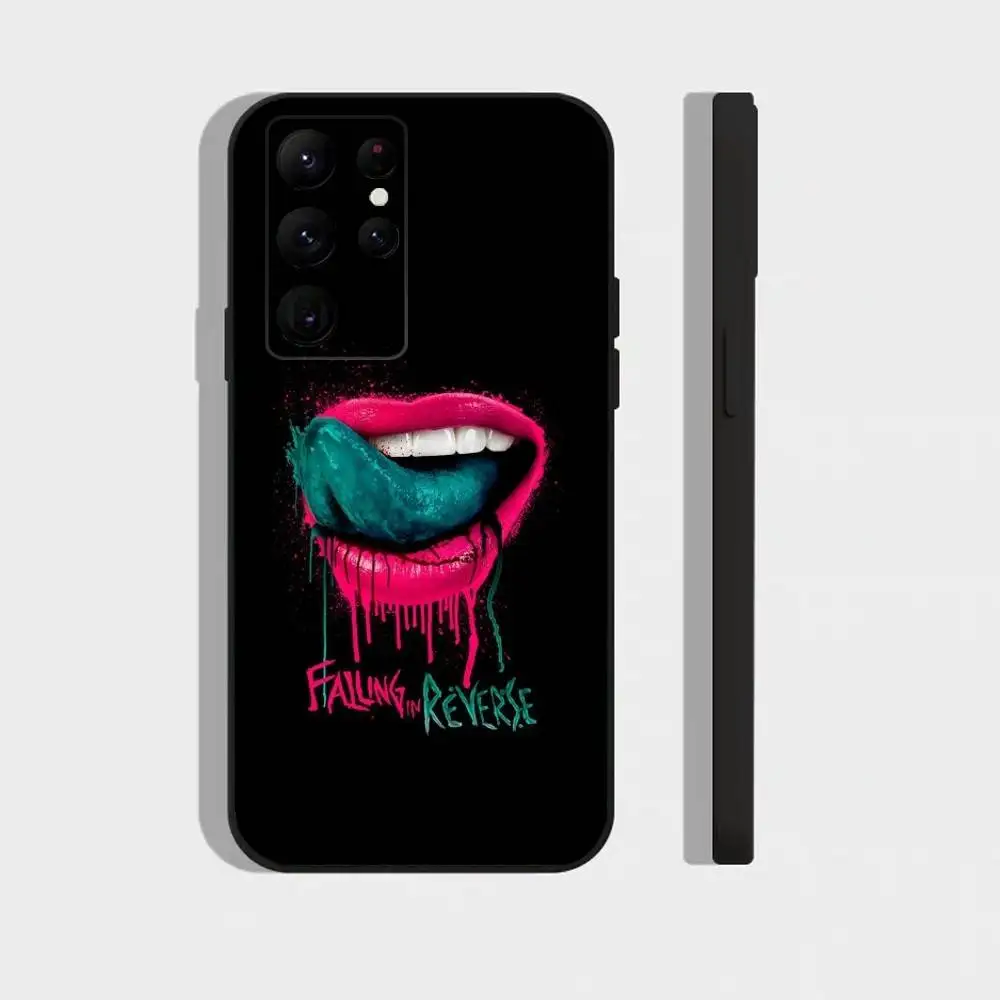 Custodia per telefono Band F-Falling In R-Reverse per Samsung Galaxy A73,21,22,32,71,53,52,51,80,5G Cover morbida nera