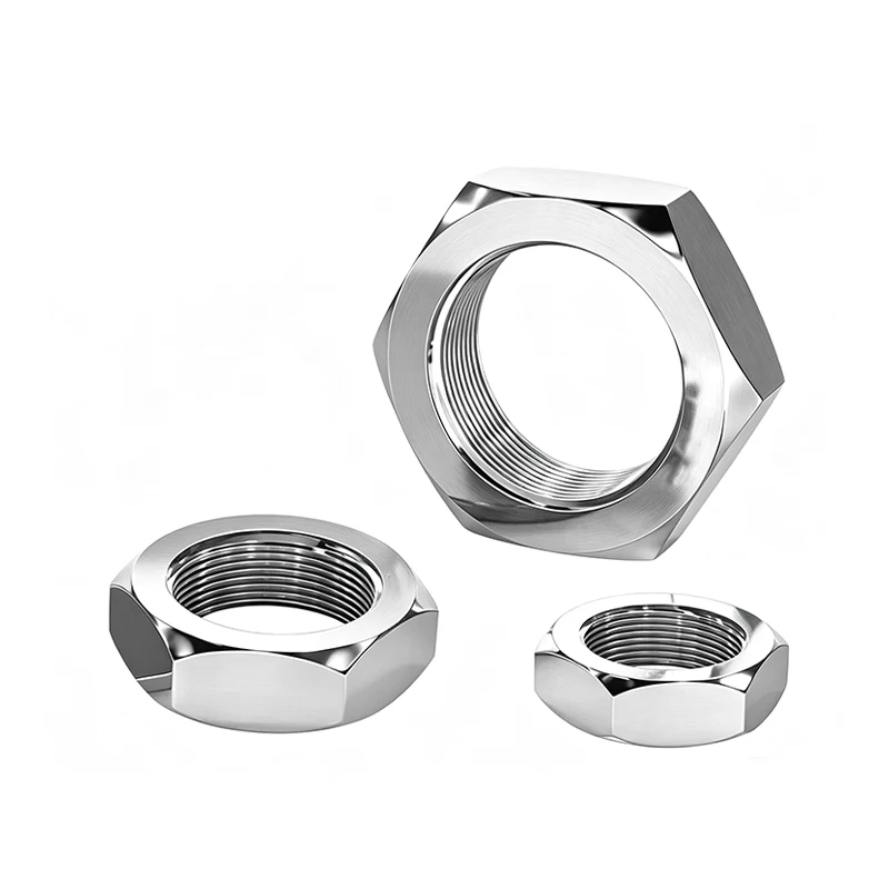 DIN439 GB6172 Thin Hex Jam Nuts 316 Stainless Steel Low Profile Flat Hexagon Nuts M3 M4 M5 M6 M8 M10 M12 M16 M18 M20