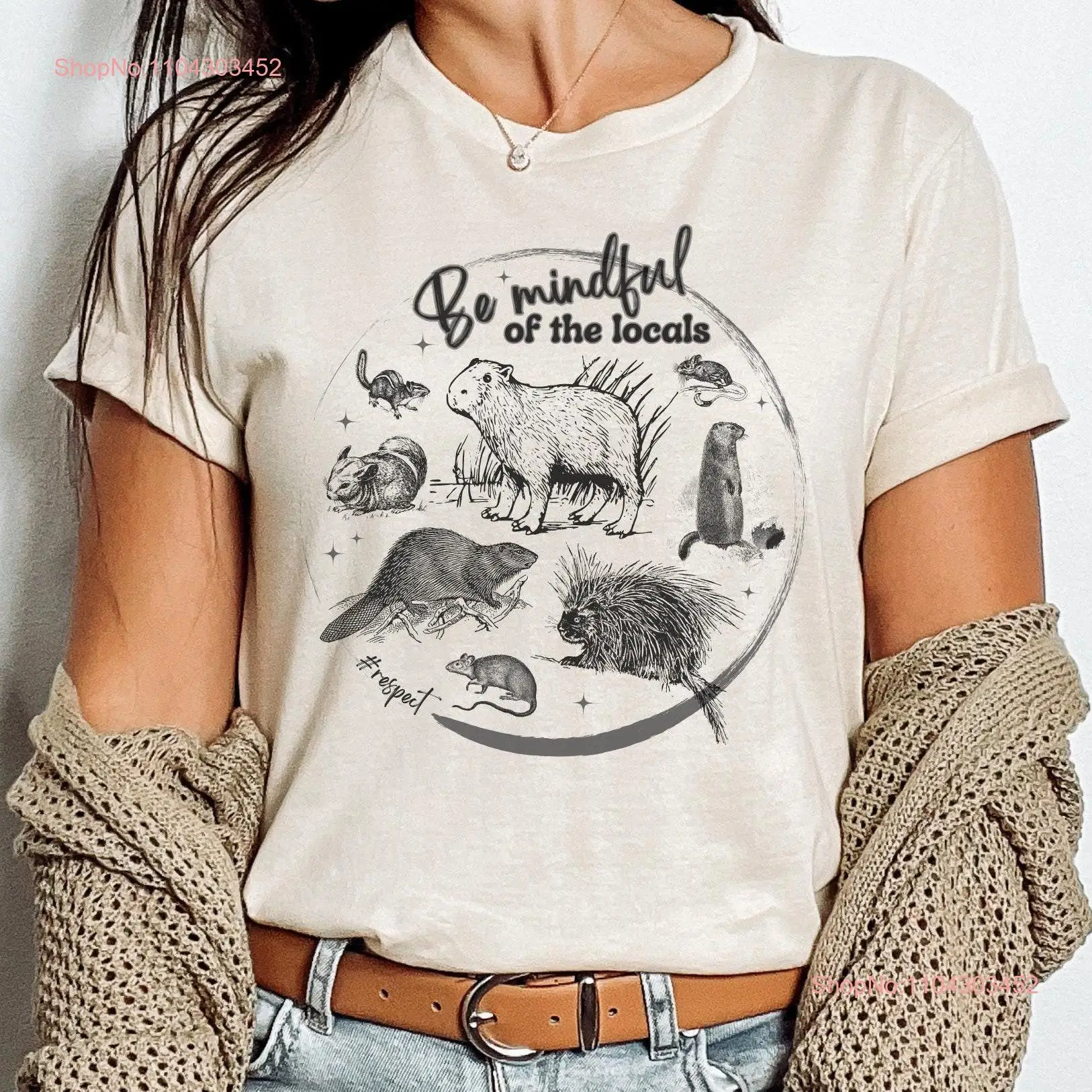 Rodent T shirt for men and women Capybara Prairie dog Rat top Funny gift lover long or short sleeves