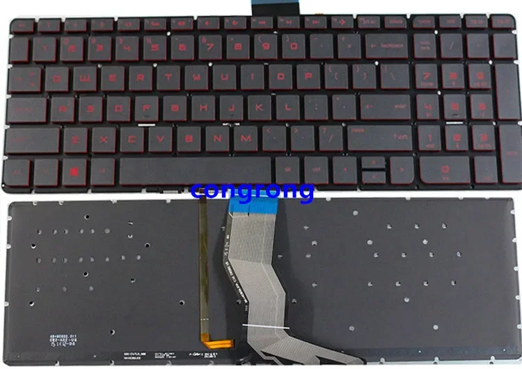 Teclado retroiluminado en inglés de EE. UU. para HP Omen 17-W000 17-W100 17-W200 17t-w000 17t-w100 17t-w200 17-w001la 17-w101la 17-W 17-w202la