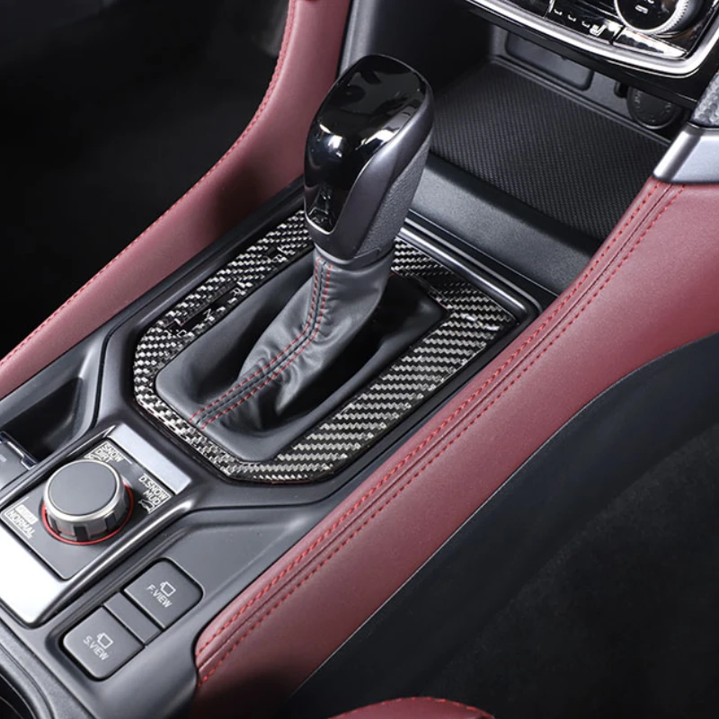

For Subaru Forester 19-24 Soft Carbon Fiber Car Automotive Gear Shift Panel Frame Cover Trim Car Accessories Interior(LHD RHD)
