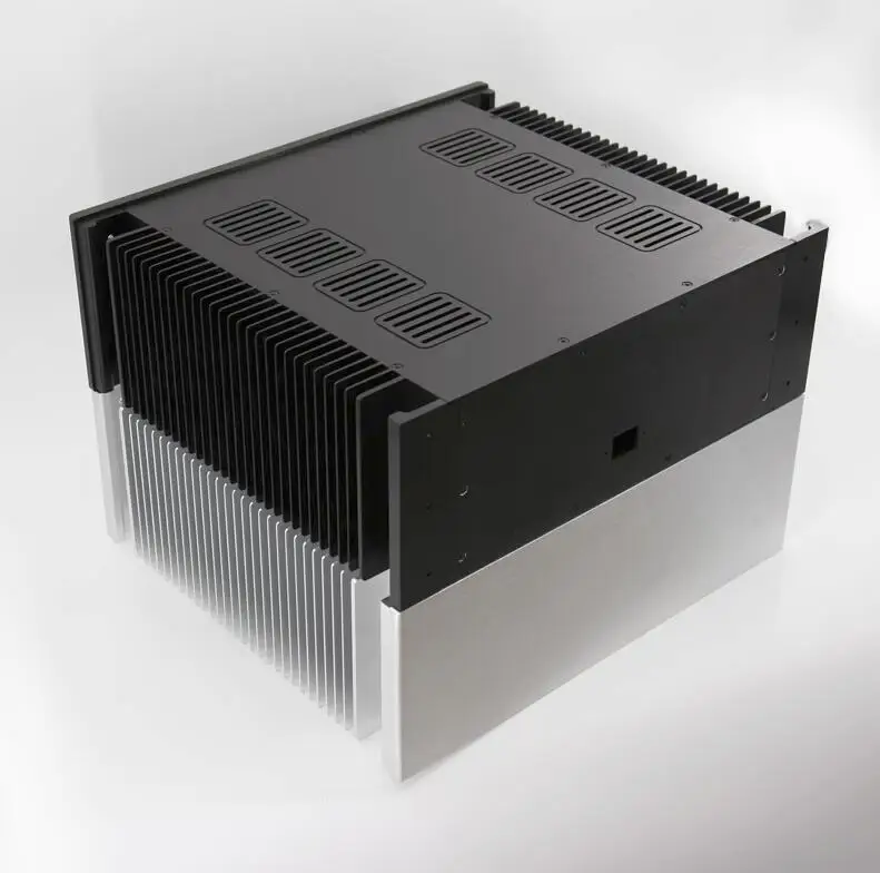 4315 مساحة كبيرة كاملة الألومنيوم فئة مكبر كهربائي لتقوم بها بنفسك الهيكل الصوت المنزلي HIFI مكبر كهربائي صندوق 432X150X391mm