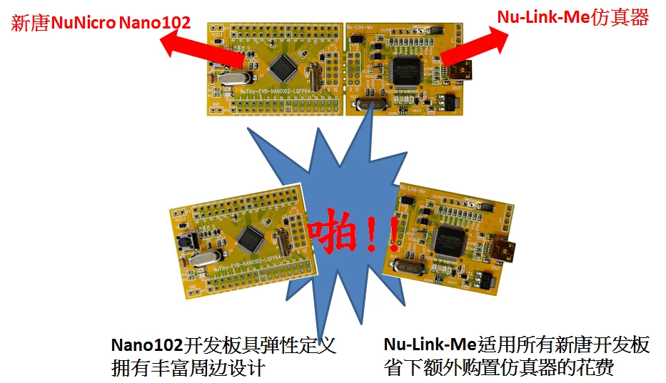 Cortex-M single-chip NuTiny-SDK-Nano102 development board winder