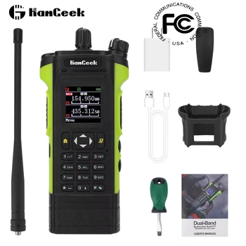HAMGEEK APX-8000 12W デュアルバンド トランシーバー ラジオ VHF UHF ハンドヘルド トランシーバー デュアル PTT デュプレックス動作モード付き