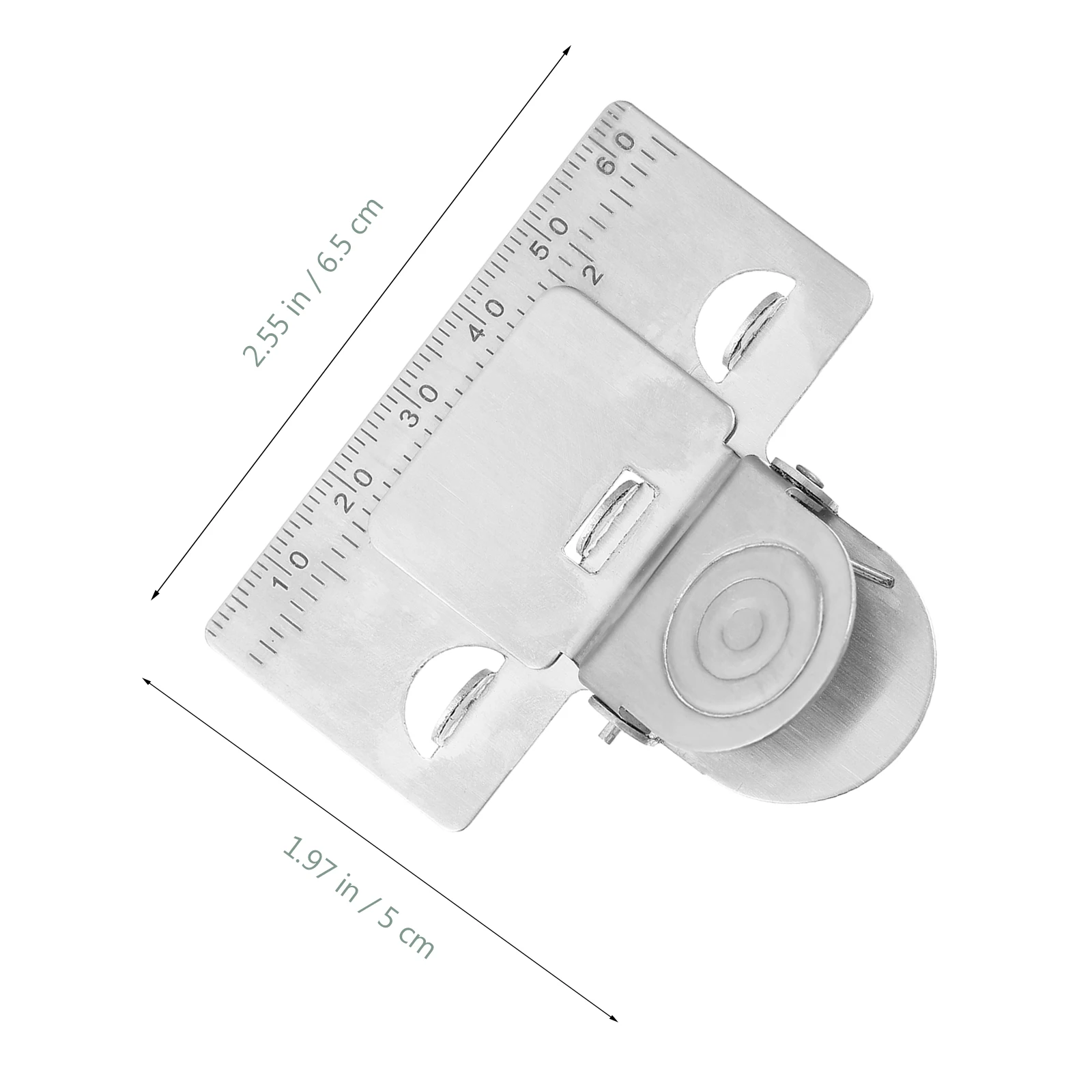 

1pc Stainless Steel Tape Measuring Clip Compact Lightweight Anti-Rust High-Strength Spring Tool for Accurate Marking Storage