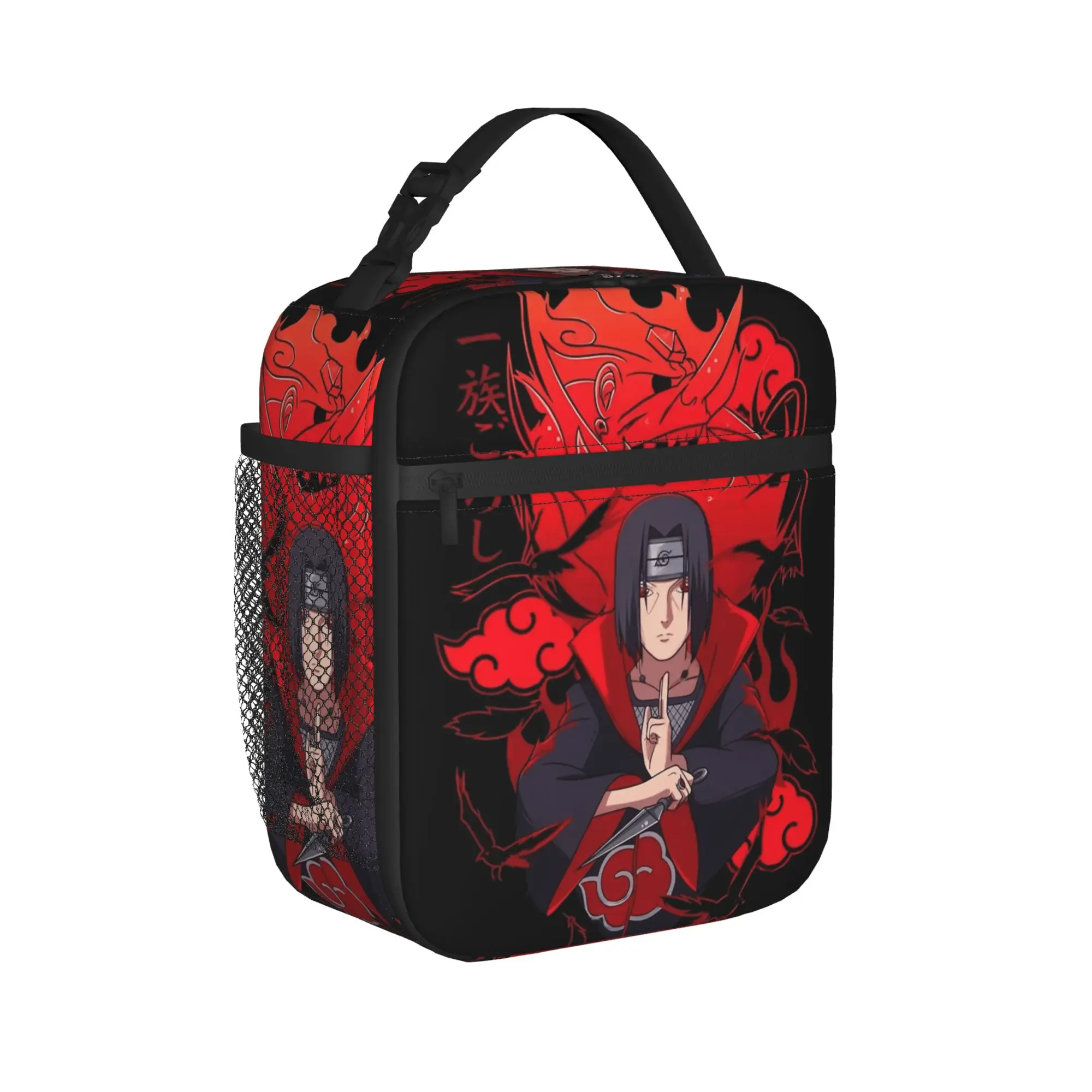 The Calm Assassin Carrying a Bloody Truth Narutoes Insulated Lunch Bag Cooler Bag Lunch Container Tote Lunch Box Food Handbags