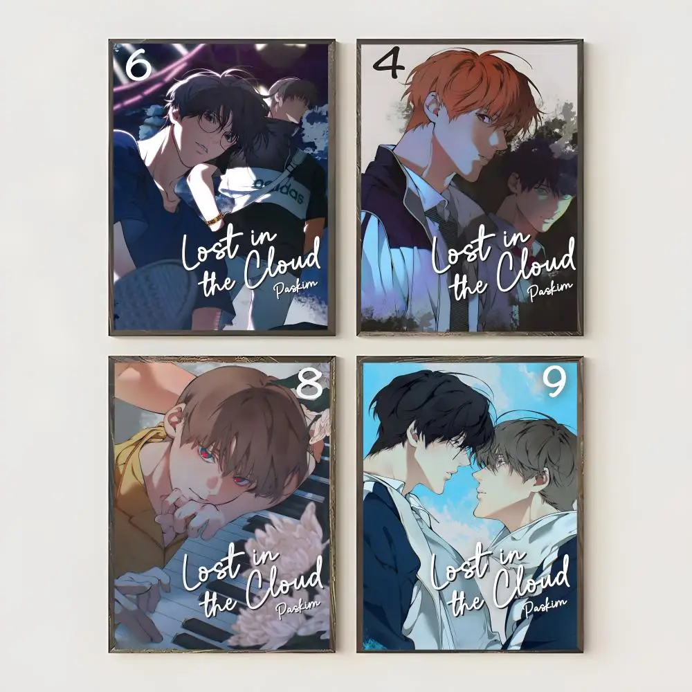Anime Novel L-lost In The Cloud Poster Waterproof Canvas Art Wrinkle Free Wall Hanging For Home Living Room Bedroom Decor