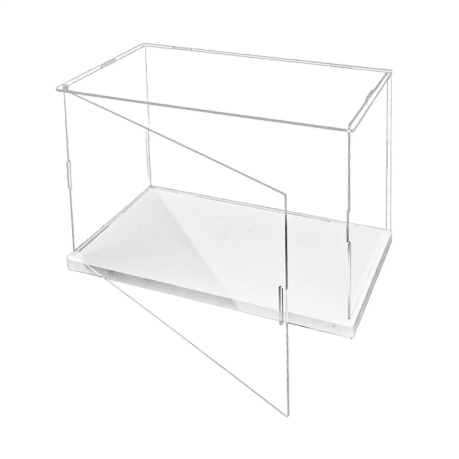 Présentoir en acrylique Transparent, vitrine de protection anti-poussière, conteneur de centre de Table pour poupées, modèles de voitures, objets de collection