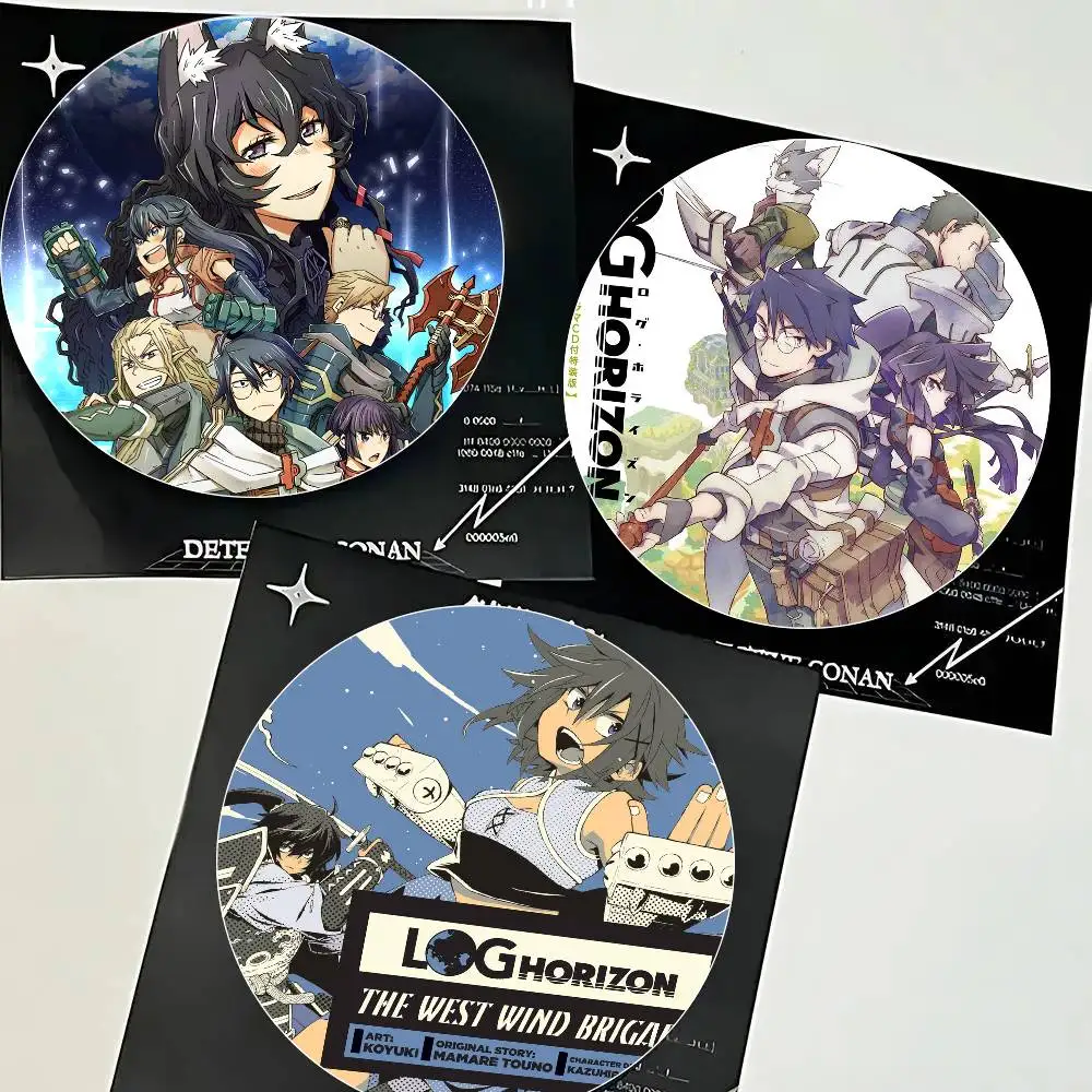 Anime Log H-Horizon Cartoon Style Badge Brooches On Backpack Decoration Round Enamel Pins For Accessorys