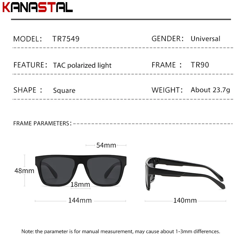 Men Sunglasses Polarized UV400 Trendy Street Sun Glasses Women Outdoors Sunshade Eyewear TR90 Eyeglasses Frame Travel Bike Visor