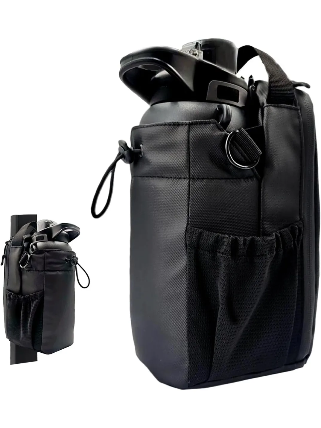 AliExpress NONE HOT!!! Magnetic Gym Cycling Water Bottle Bag -Unisex Magnetic Gym mountain Bag, Holds Gym Water Bottles with Strap, 9.84" Tall