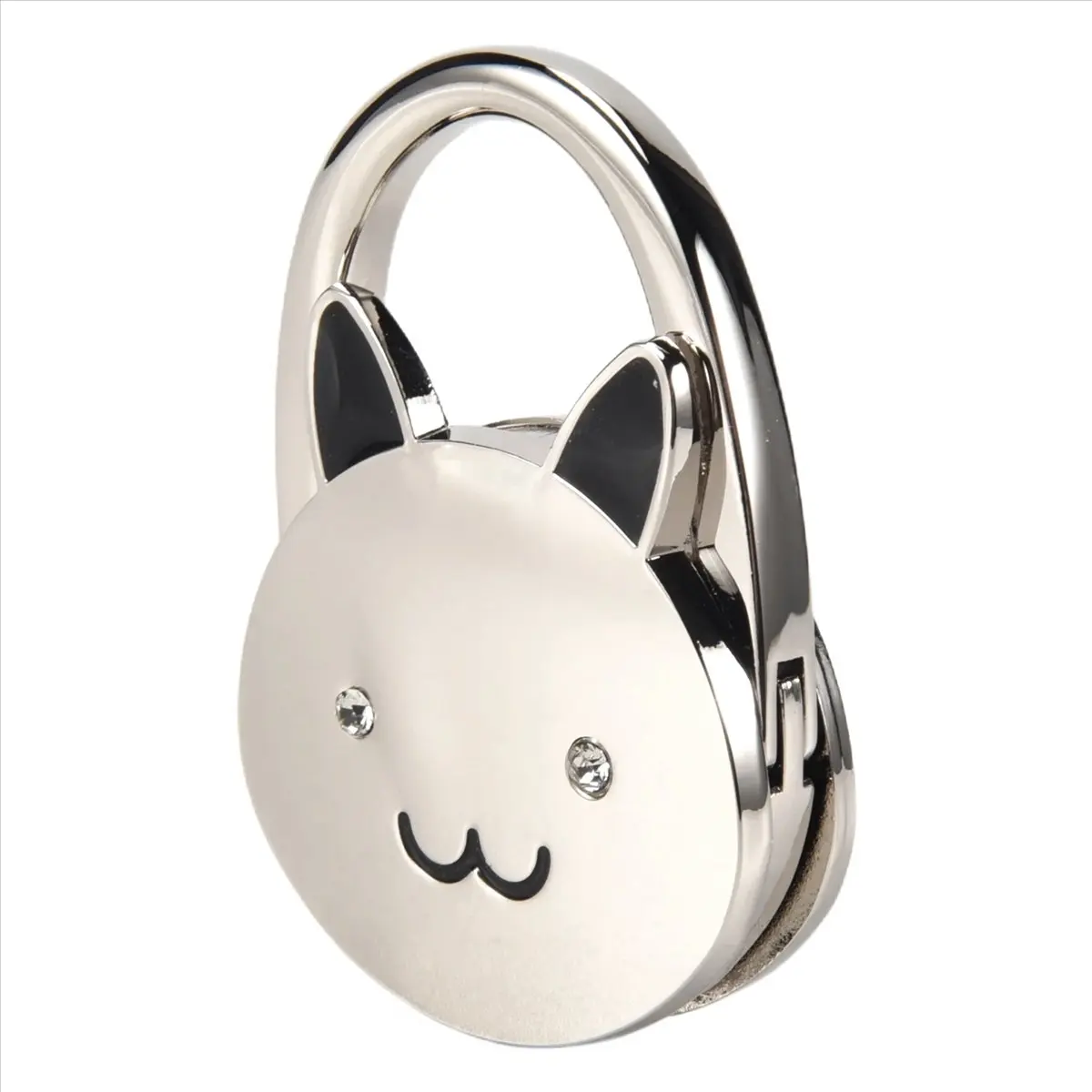 BUY A379Z Cartoon Foldable Silver Tone Handbag Hook Antislip Rubber Base
