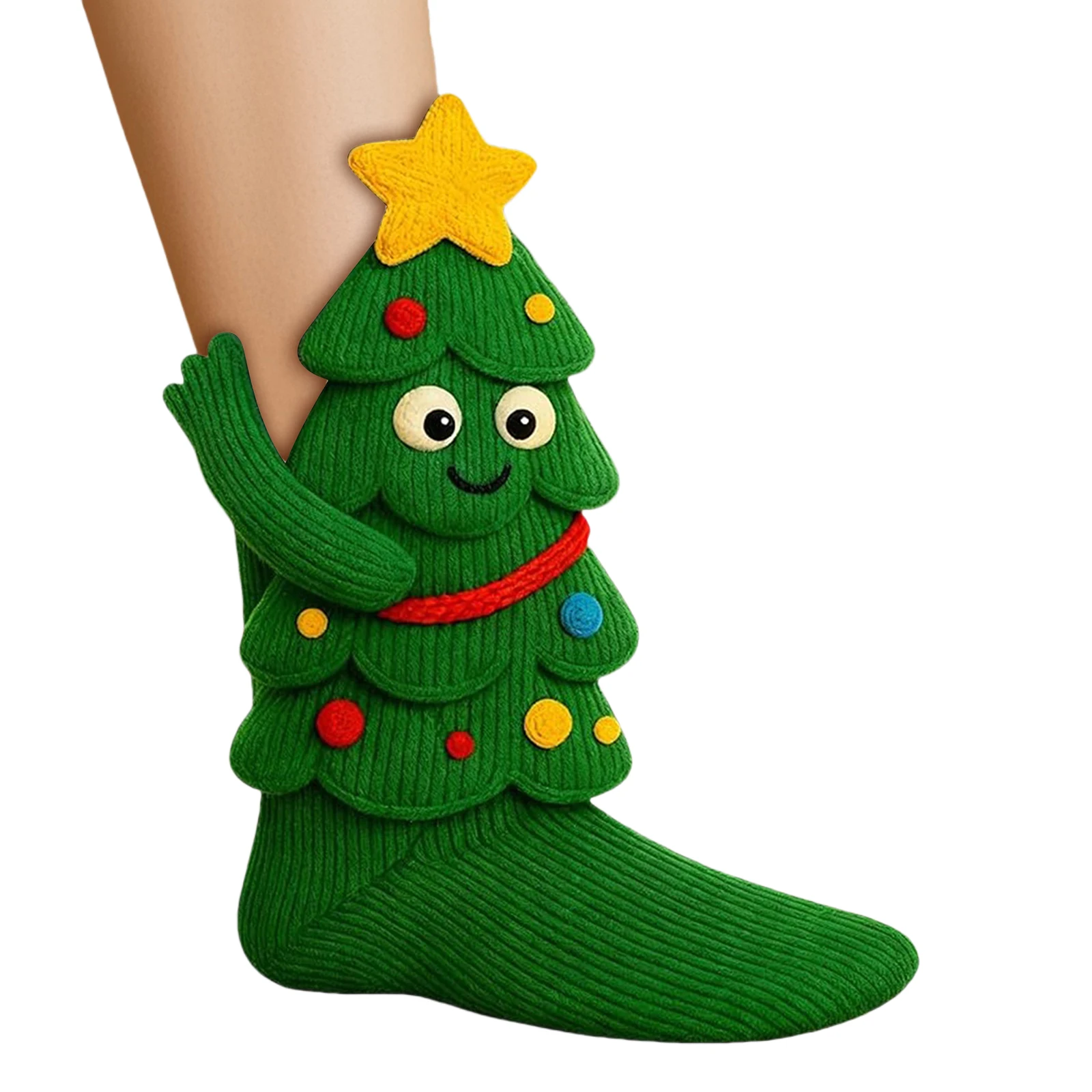 1 زوج مضحك جوارب متماسكة لطيف دافئ غامض الكرتون المطرزة الجوارب ثلاثية الأبعاد محبوك جوارب قطنية ناعمة للنساء المراهقين الاطفال المنزل الشتاء