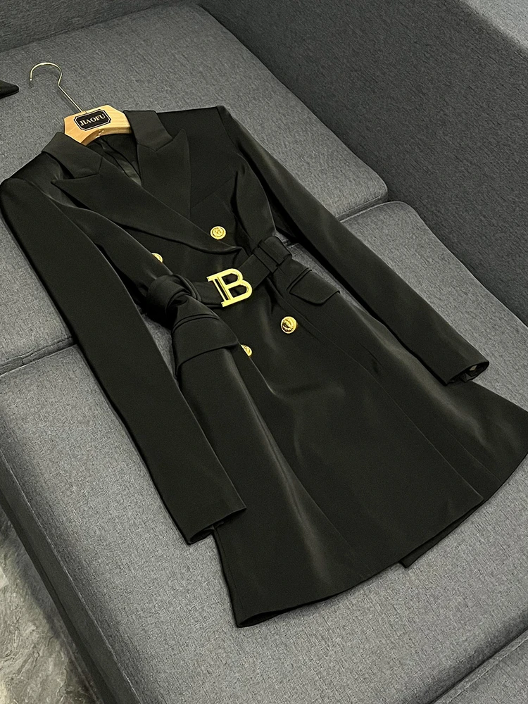 

Faionable с высокой талией, однотонный пояс, длинный све, утягивающий костюм для поездок на работу, женская одношаговая юбка Ele Busin Dr